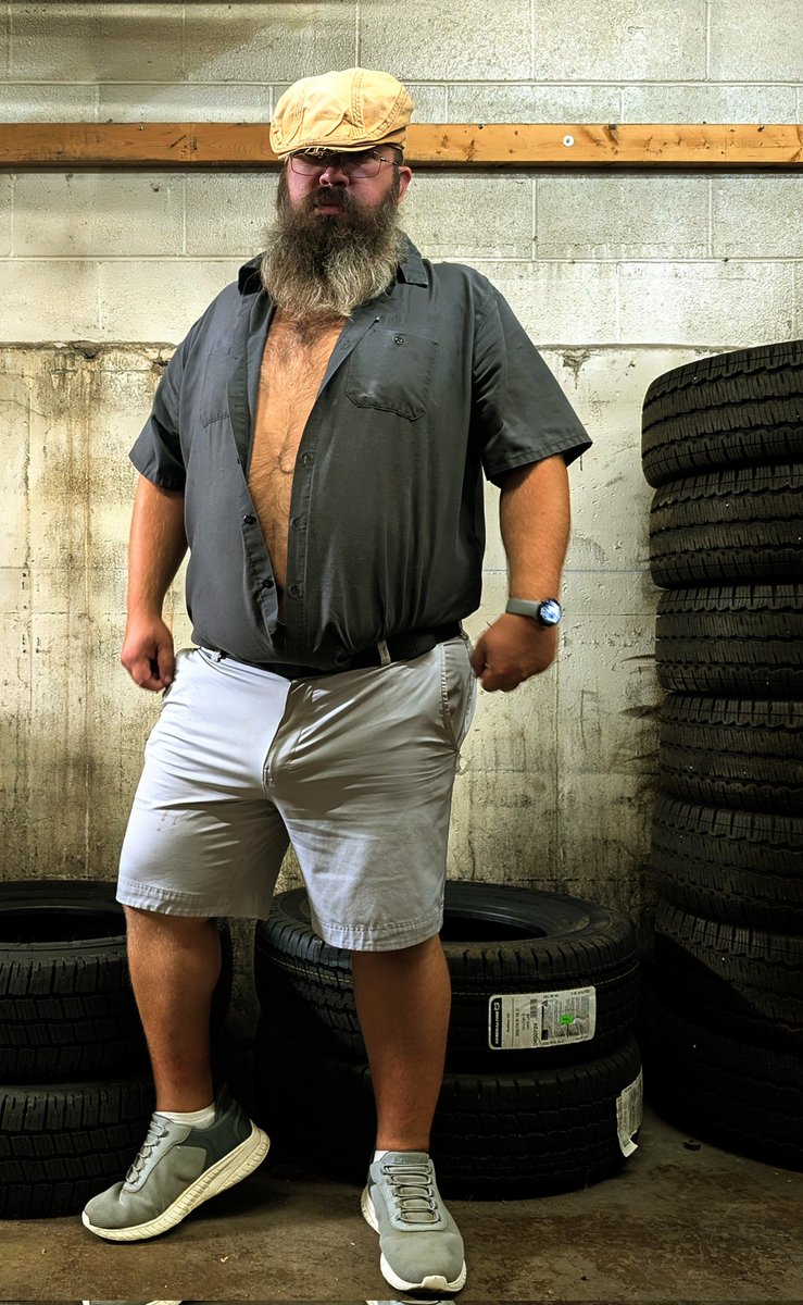 Stdonceup1's tweet photo. These shorts may be too tight to wear to work again.  We'll see if I can tuck my random boners enough throughout the day.
#chub #chubby #bear #daddy #StDonCeup https://t.co/vDr33mbrxQ