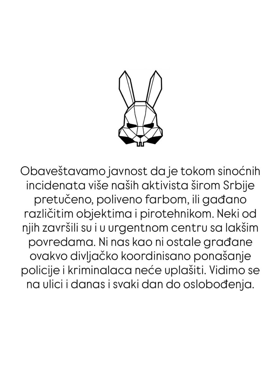 Obaveštenje Organizovane grupe SviĆe.