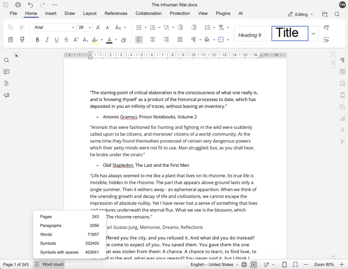Yudhanjaya Wijeratne (@yudhanjaya) on Twitter photo That's a wrap! The Inhuman War manuscript is done. With this, the Commonwealth trilogy is complete!
It'll take a bit of time before it shows up in bookstores, but it's now over to the good folks <a href="/HarperCollinsIN/">HarperCollins</a>. That's a wrap! The Inhuman War manuscript is done. With this, the Commonwealth trilogy is complete!
It'll take a bit of time before it shows up in bookstores, but it's now over to the good folks <a href="/HarperCollinsIN/">HarperCollins</a>.