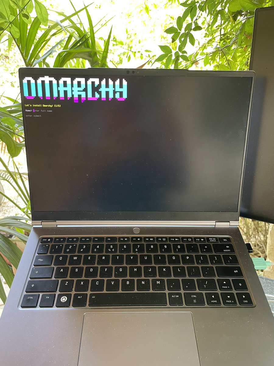 Another day, another #omarchy install. Thanks <a href="/dhh/">DHH</a> and contributors. You rock!