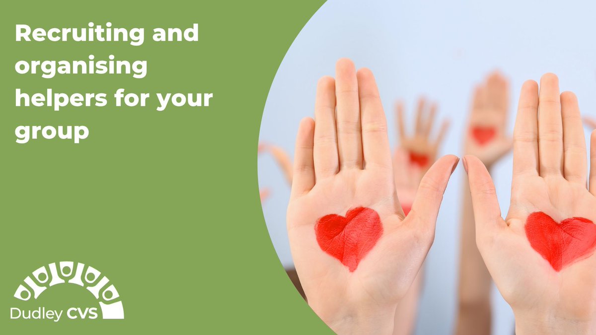 Get some help to engage and involve volunteers in your good cause, community group or charity at our session on 'Recruiting and organising helpers' - Monday 22nd September, 2pm.

Details and booking 👉 buff.ly/mhF855r