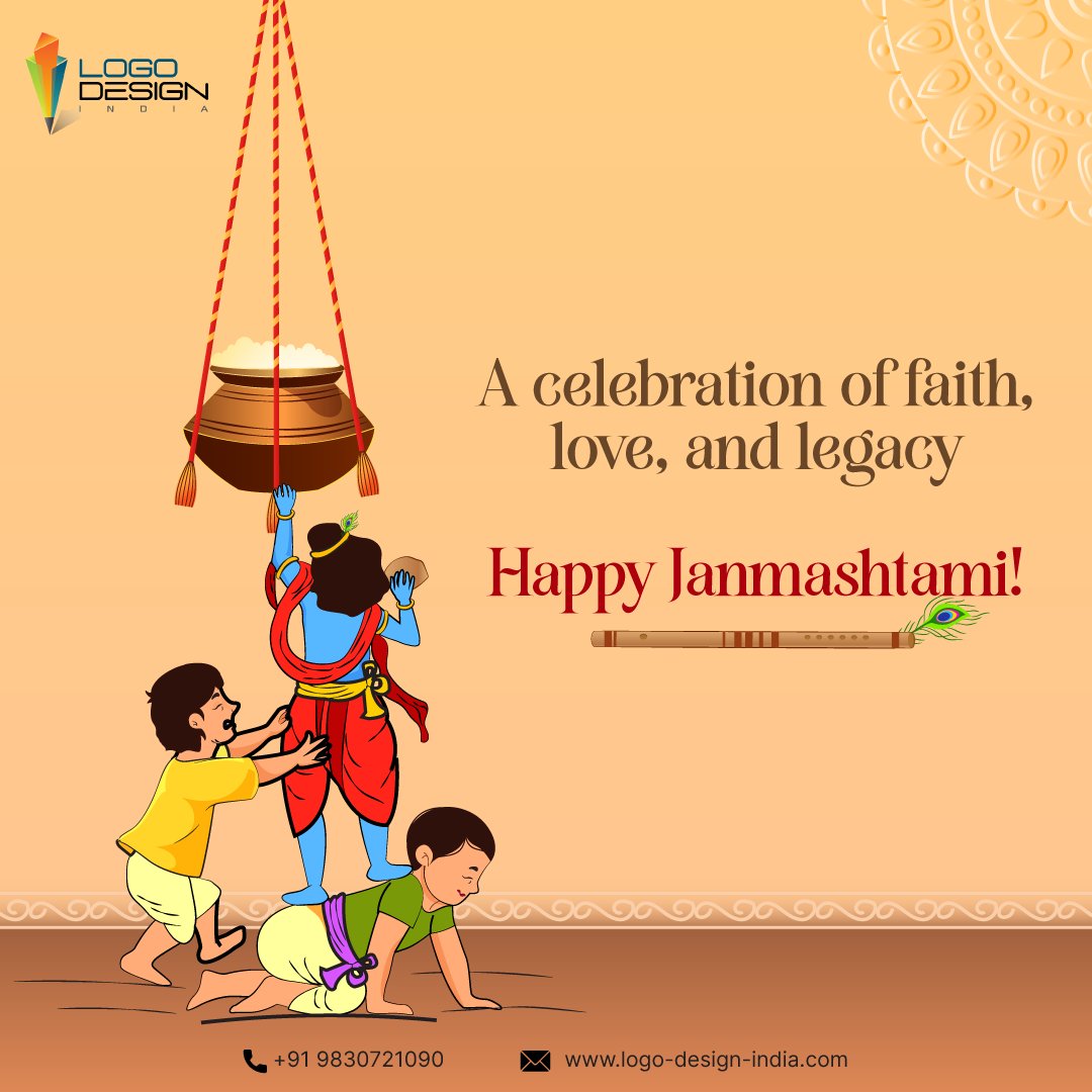 logodesigni's tweet image. Janmashtami marks the arrival of divine joy and timeless teachings. Let us celebrate with devotion, reflect with gratitude, and embrace the values Krishna stood for—love, courage, and dharma. Happy Janmashtami!

#janmashtami2025 #Janmashtami