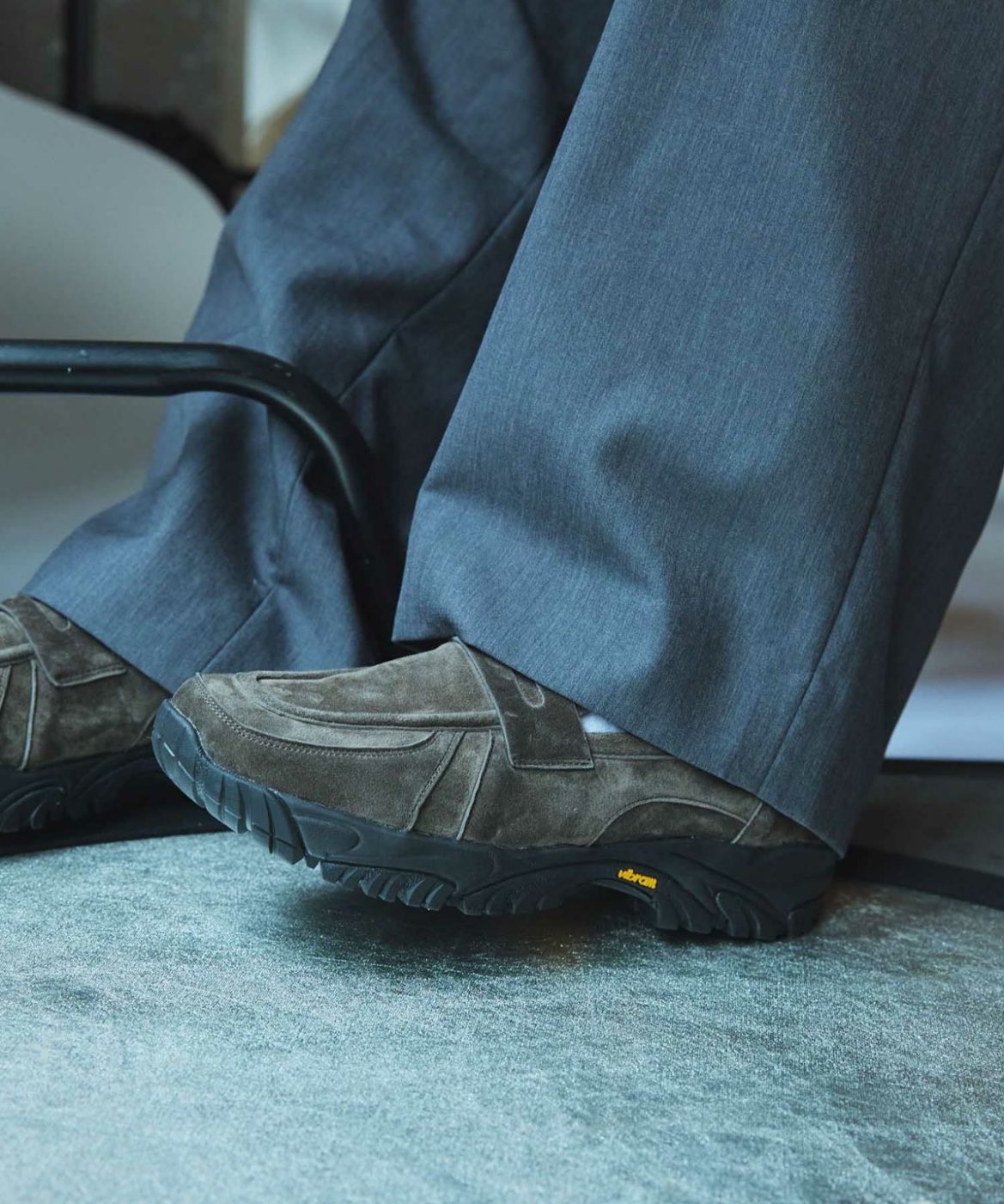 VIBRAM×OPENING ACT ローファースニーカー This is a masterpiece] A trendy loafer sneaker that you