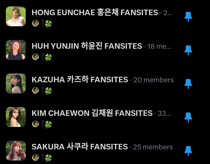 fimssante's tweet photo. LE SSERAFIM fansites list💚🍀 
(will be updated as new ones appear) https://t.co/Kstgk2HFpf