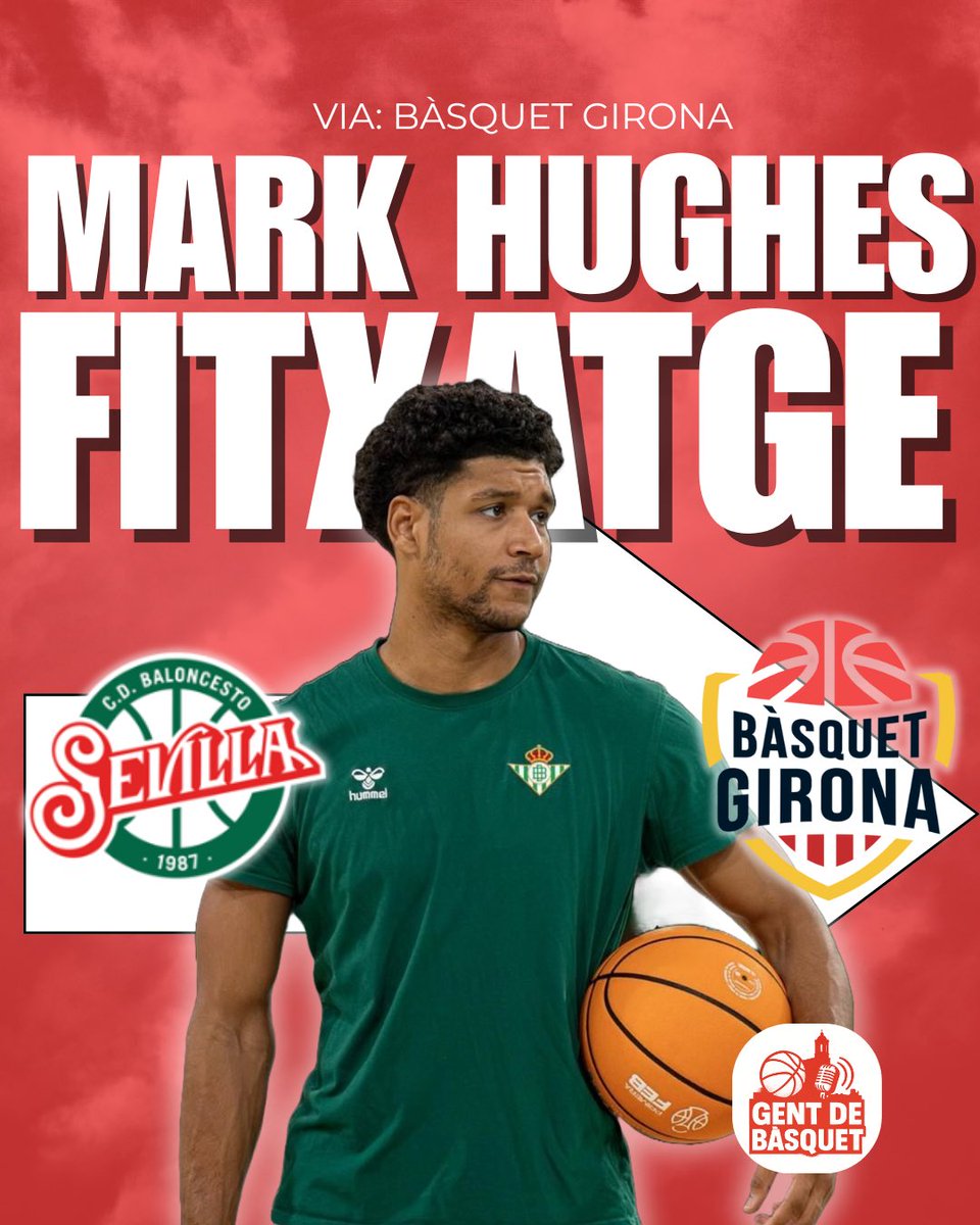 ✅ EL BÀSQUET GIRONA FITXA A MARK HUGHES

👉🏼 Es confirma el fitxatge de l’escorta nord-americà procedent del Betis.

📊 Autor de 16,3 p i un 50 %  en T3

🗣️ Incorporació que aportarà versatilitat i amenaça exterior.

#ACB #GentdeBàsquet #BàsquetGirona