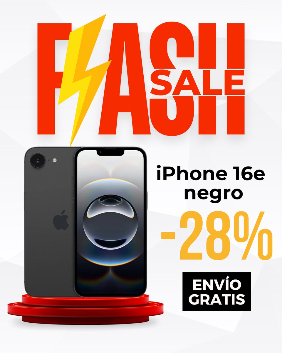 Eleva tu experiencia Apple con el iPhone 16e 512 GB en negro 🛒
📷 Cámara de 48 MP + teleobjetivo 2×
🔋 Batería de larga duración

Todo un iPhone de nueva generación a menor precio🤩
➡️ buff.ly/5Nvdka6

#Allzone #Allzoners #iPhone16e #TiendaOnline