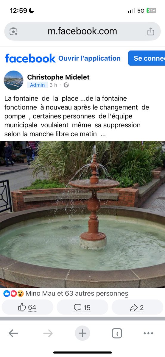 Il n’a jamais été question de supprimer cette fontaine.
#fakenews
⁦<a href="/VilleCherbourg/">Ville de Cherbourg-en-Cotentin</a>⁩