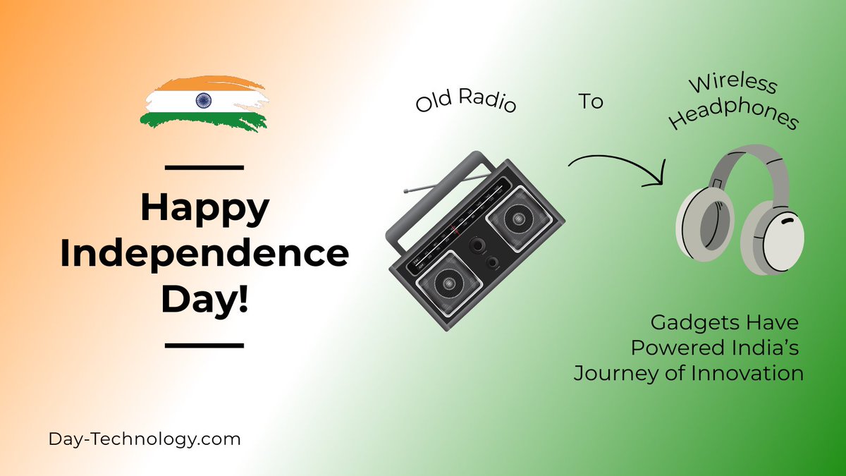 DayTechnology1's tweet image. 🇮🇳 Happy Independence Day!

From radios to wireless headphones, gadgets have powered India’s journey of innovation and connection.

💡 See what’s next at day-technology.com

#IndependenceDay #TechForIndia #ProudToBeIndian #TechGadgets #TechGadgetsIndia