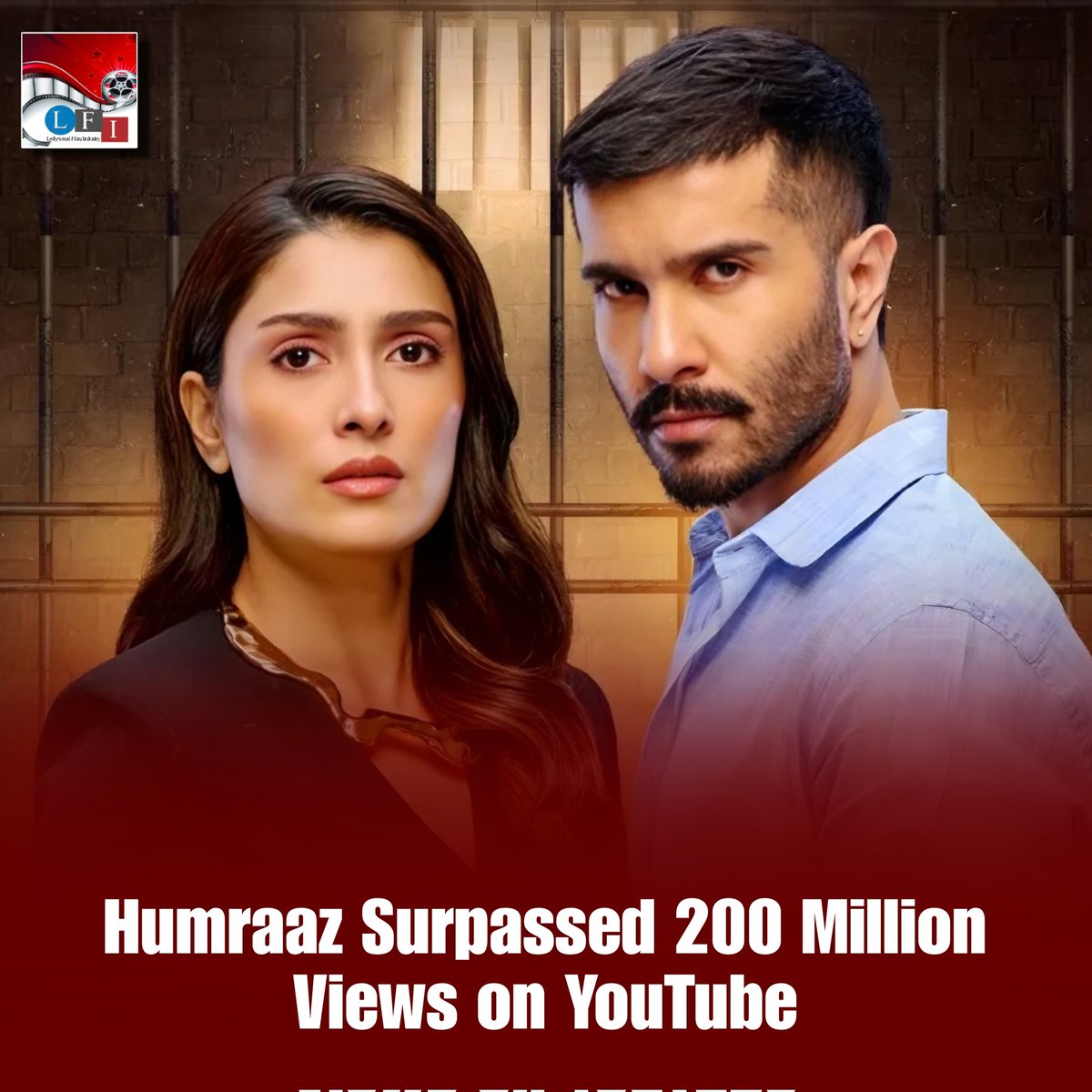 LFI_Lollywood's tweet image. Ayeza Khan and Feroze Khan Starrer humraaz Surpassed 200 million views on YouTube.

#humraaz #FerozeKhan #Ayezakhan #zahidahmad #drama #Lollywood #lollywoodfilmindustry