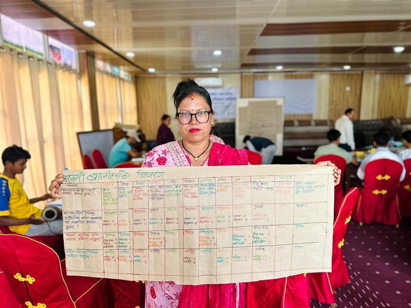 WFP_Nepal's tweet photo. Imagine a community where farmers learn &amp; grow together!🌱

@WFP &amp; @Hello_MOALD through Farmer Nutrition Schools under #NAFHA project are planning to capacitate smallholder farmers👩‍🌾🧑‍🌾on how to boost their harvests, nutrition &amp; ensure long-term food security.

Thanks @GAFSPfund🙌 https://t.co/j9RfI2Jo0E