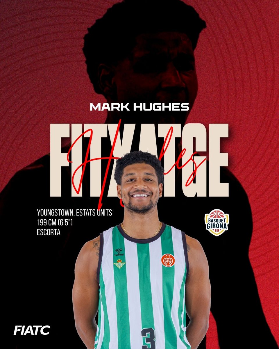 Alex_ReyesIB (@alex_reyesib) on Twitter photo ✅ OFICIAL
🔴⚪ MARK HUGHES firma por una temporada con el Básquet Girona.
Operación avanzada por <a href="/oscarherreros/">Óscar Herreros</a>. ✅ OFICIAL
🔴⚪ MARK HUGHES firma por una temporada con el Básquet Girona.
Operación avanzada por <a href="/oscarherreros/">Óscar Herreros</a>.