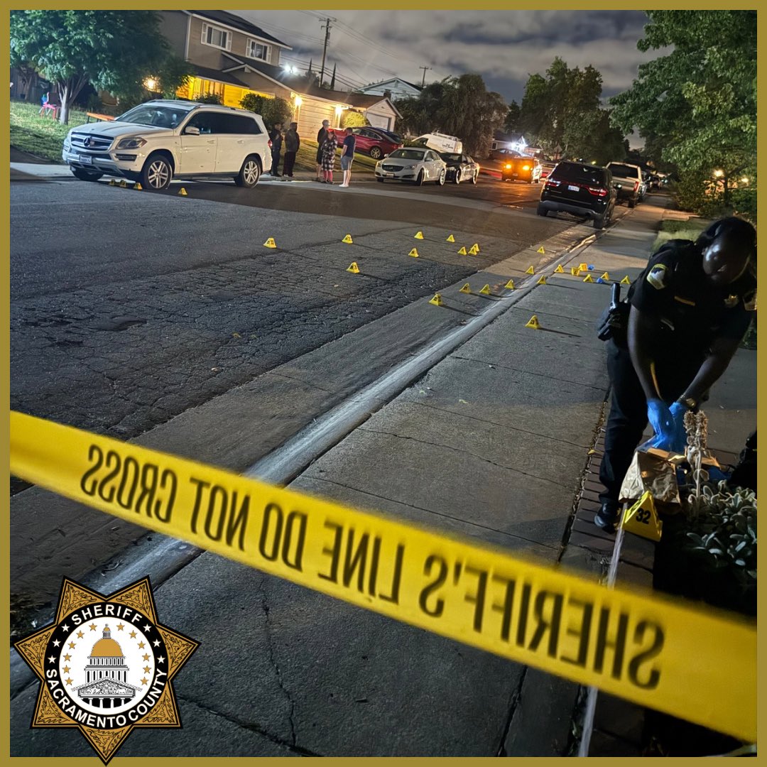 Shooting at a residence on the 6200 block of Everest Way, with over 30 rounds fired. While several homes and vehicles were hit; fortunately, no one was injured. North Patrol Deputies and CSI are on scene. If you have any information about this incident, please call 916-874-5115.