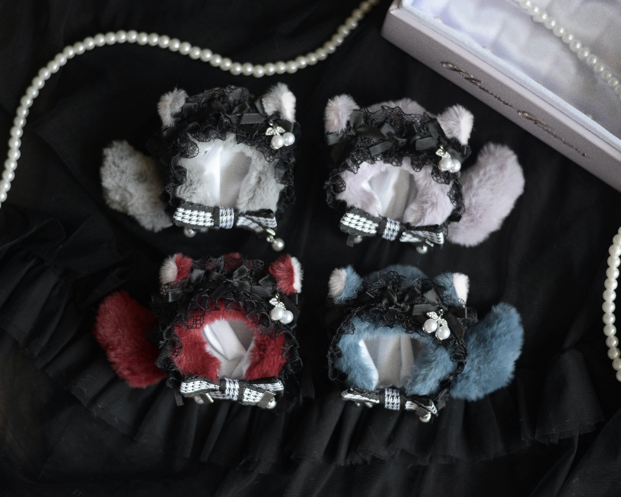 k❤︎　ぬい　衣装 ✿20cm✿冥府の三頭犬 ピンク ぬいぐるみ服 6点セット 獣型