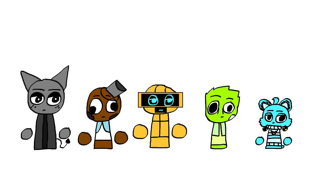 MiniBaby2022's tweet photo. #Sprunki Characters in my style.
#art #artdigital #oren #raddy #clukr #funbot #vineria #gray #brud #garnold #owackx #sky #mesun #durble #mrtree #simon #tunner #mrfuncomputer @wenda @pinki #jevin #black #sprunkifanart #mystyle https://t.co/B3kgFgxaCL