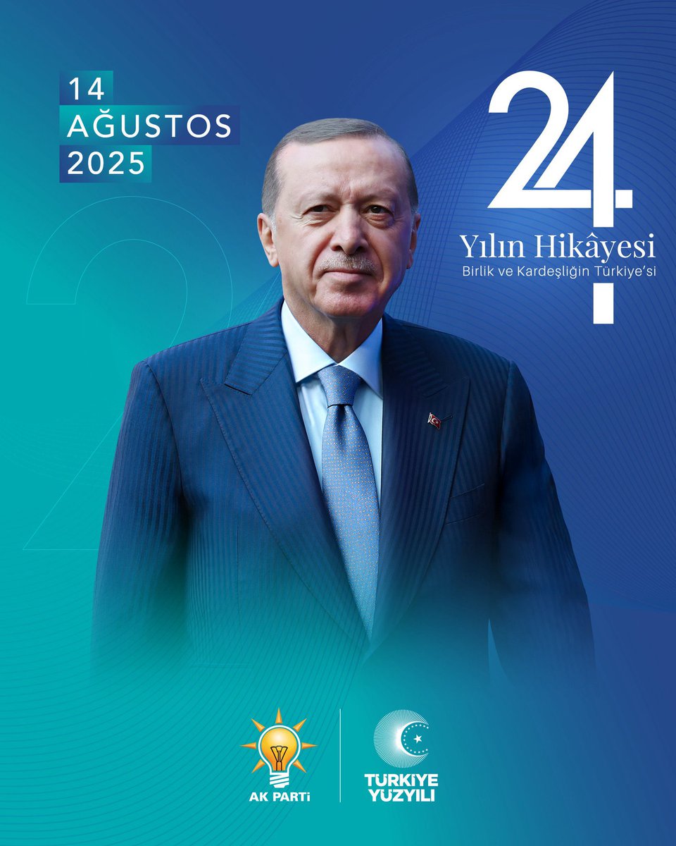 Salim ÇİVİTCİOĞLU 🇹🇷 (@scivitcioglu) on Twitter photo Milletimizden aldığı dua ve destekle, Genel Başkanımız ve Cumhurbaşkanımız Sayın <a href="/RTErdogan/">Recep Tayyip Erdoğan</a>’ın liderliğinde, nice eser ve hizmet dolu yıllara inşaallah…
AK Parti’mizin 24. kuruluş yıldönümü kutlu olsun.
#24YılınHikayesi Milletimizden aldığı dua ve destekle, Genel Başkanımız ve Cumhurbaşkanımız Sayın <a href="/RTErdogan/">Recep Tayyip Erdoğan</a>’ın liderliğinde, nice eser ve hizmet dolu yıllara inşaallah…
AK Parti’mizin 24. kuruluş yıldönümü kutlu olsun.
#24YılınHikayesi