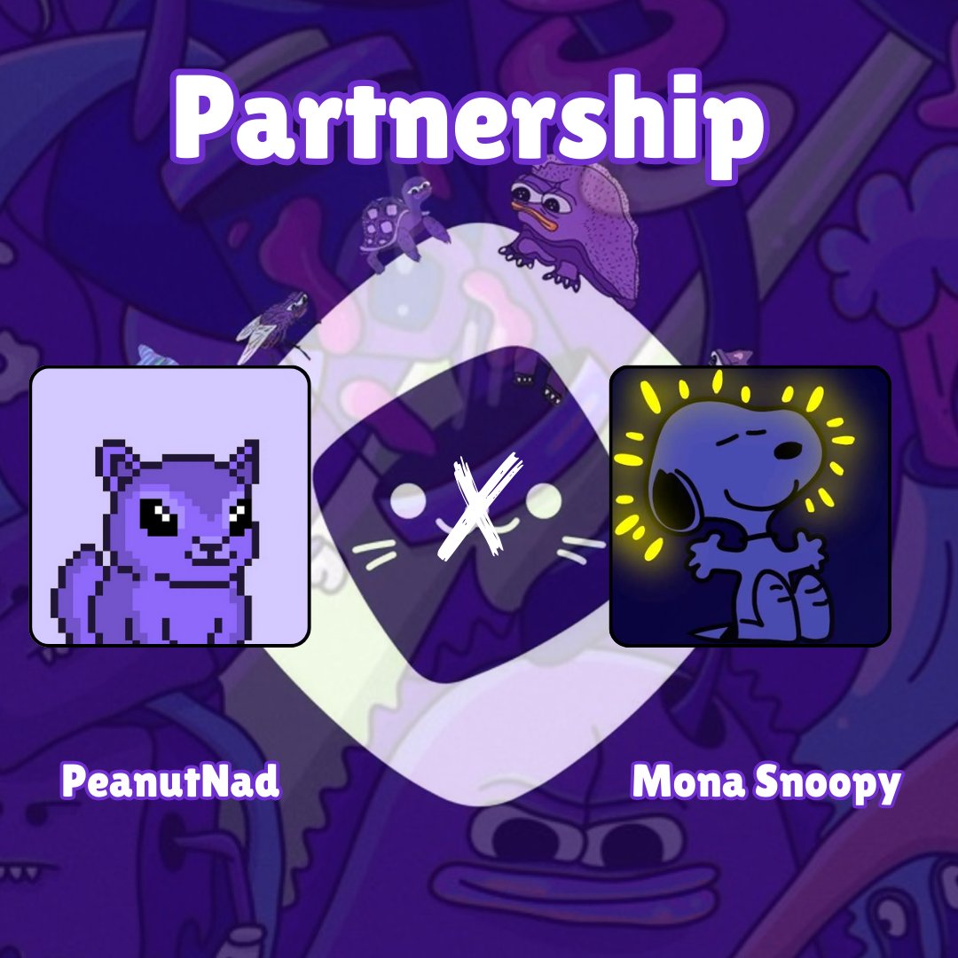 PeanutNad | Free Mint (@peanut_nad_) on Twitter photo PeanutNad x <a href="/Mona_Snoopy/">Mona Snoopy</a>
To celebrate this special collab, we’re giveaway:
5 GTD WLs for PeanutNad
5 GTD WLs for Mona Snoopy
How to join:
✅ Like & RT
✅ Follow <a href="/Mona_Snoopy/">Mona Snoopy</a> & <a href="/Peanut_Nad_/">PeanutNad | Free Mint</a>
✅Drop your Monad wallet address below
72H PeanutNad x <a href="/Mona_Snoopy/">Mona Snoopy</a>
To celebrate this special collab, we’re giveaway:
5 GTD WLs for PeanutNad
5 GTD WLs for Mona Snoopy
How to join:
✅ Like & RT
✅ Follow <a href="/Mona_Snoopy/">Mona Snoopy</a> & <a href="/Peanut_Nad_/">PeanutNad | Free Mint</a>
✅Drop your Monad wallet address below
72H