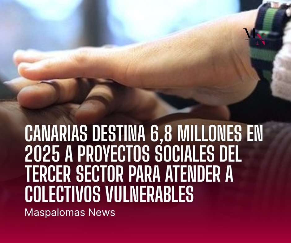 💰 Canarias destina 6,8 millones a ayudas sociales

👀 Lee toda la información aquí: maspalomasnews.com/canarias-desti…

#Canarias #AyudasSociales #TercerSector #InclusiónSocial #Migrantes #PersonasSinHogar #MaspalomasNews