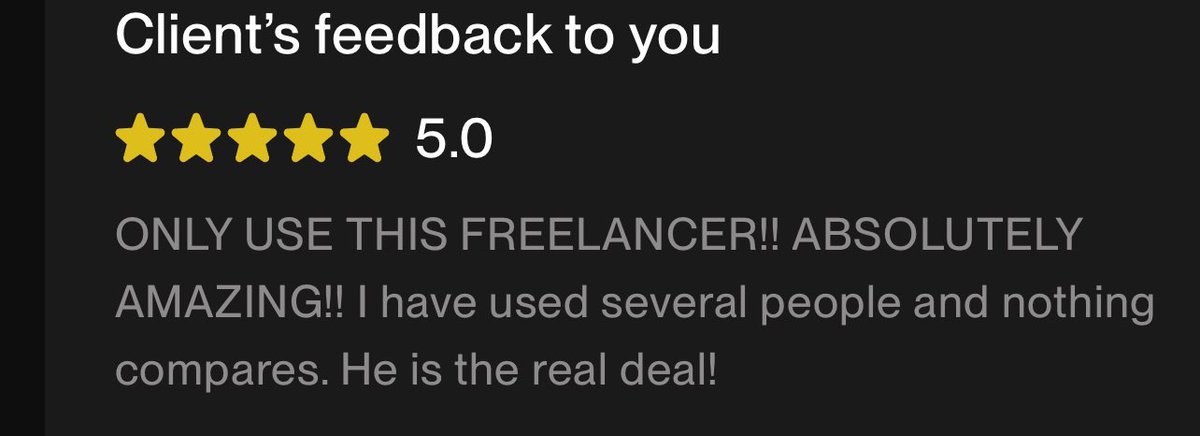 CodeAlpha00's tweet image. I don't rely solely on Upwork, but it's great to receive positive feedback when I do use it. I'm currently available for work. If you're in need of a top-rated software developer, make sure to bookmark my profile. Visit my website to learn more. ExpertCoders.net