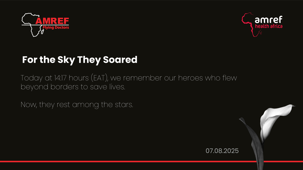 AmrefUniversity's tweet photo. For The Sky They Soared. ๐ฉ
#StandingWithAFD #AFDFallenHeroes #HonourInService https://t.co/lndfK7EgAR