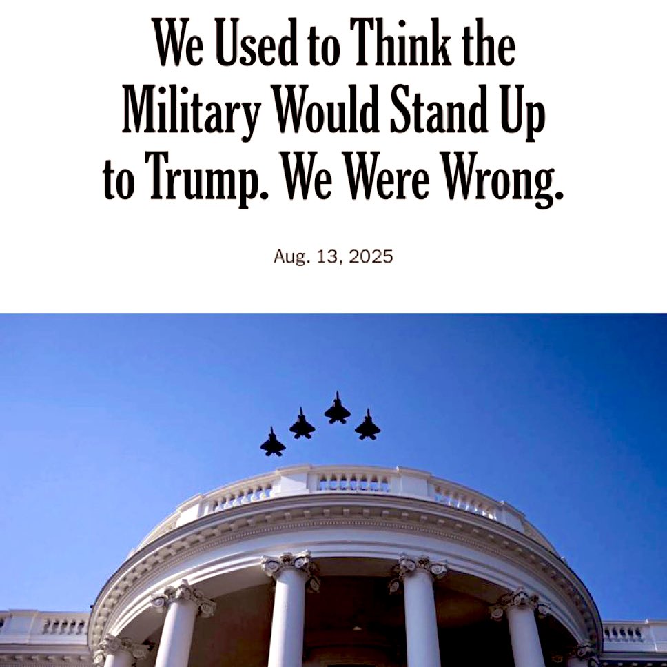 @amuse (@amuse) on Twitter photo DRIVE-BY MEDIA: The NYT laments the lack of a military coup in America. The Democrats would rather live under a military dictatorship than in a democracy.
h/t <a href="/SteveGuest/">Steve Guest</a> DRIVE-BY MEDIA: The NYT laments the lack of a military coup in America. The Democrats would rather live under a military dictatorship than in a democracy.
h/t <a href="/SteveGuest/">Steve Guest</a>
