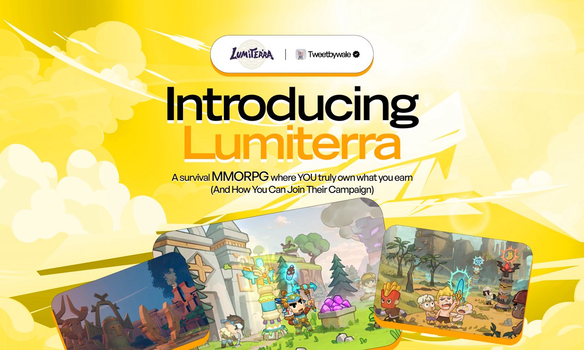 Most Web3 games die fast.

Why? They build for the token, not the player.

<a href="/LumiterraGame/">Lumiterra</a> is building survival MMORPG where the fun keeps you hooked and the economy keeps you rewarded.

Here’s why I think it could be one of the rare long-term winners 🧵