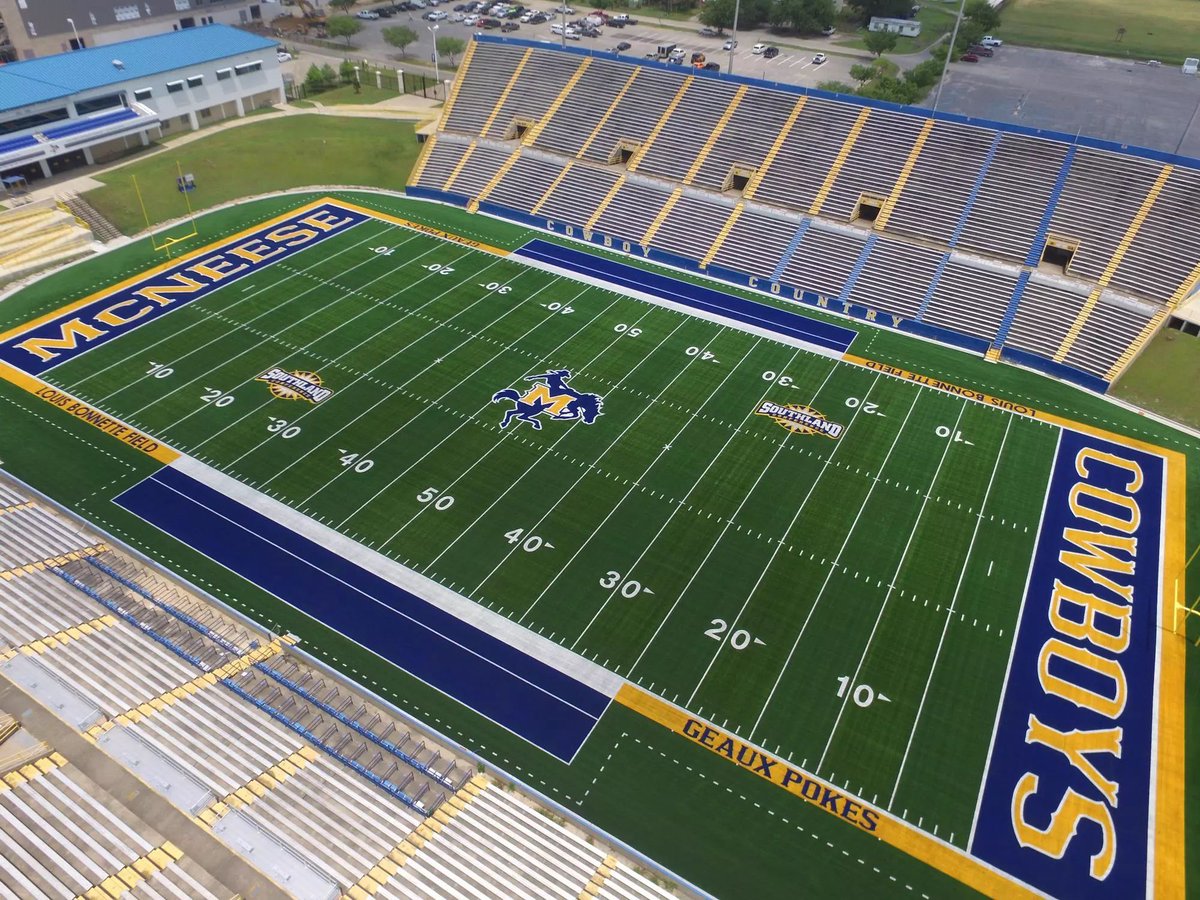 CFB Basics (@basic_cfb) on Twitter photo π¨ Stadium of the Day π¨
ποΈ Cowboy Stadium
π« McNeese State University, Southland
π Lake Charles, LA
π£ 17,610 capacity
<a href="/McNeeseFB/">McNeese Football</a> #GeauxPokes #FCS π¨ Stadium of the Day π¨
ποΈ Cowboy Stadium
π« McNeese State University, Southland
π Lake Charles, LA
π£ 17,610 capacity
<a href="/McNeeseFB/">McNeese Football</a> #GeauxPokes #FCS