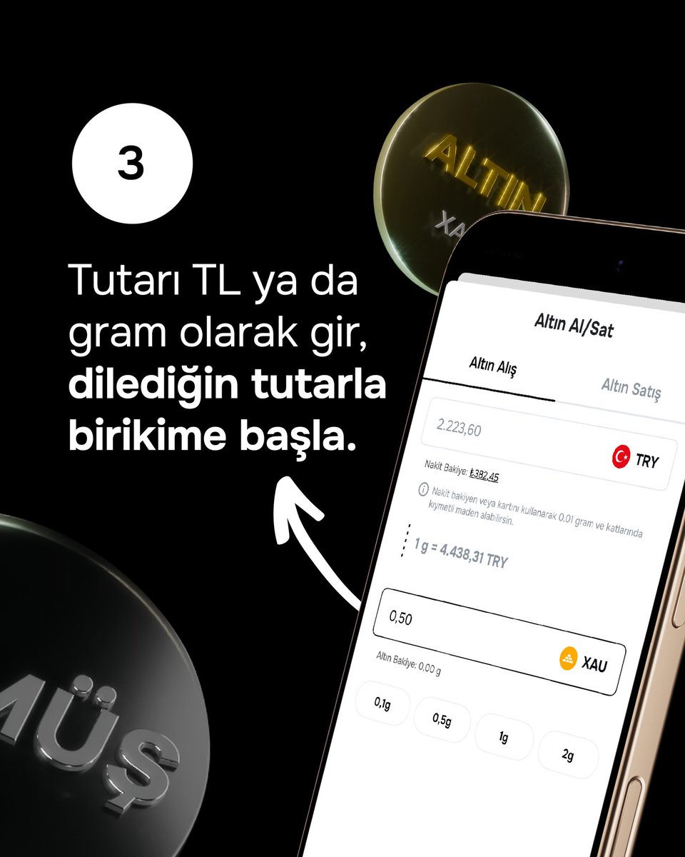 Papara ile sadece 3 adımda altın, gümüş ve platin birikimine başla! #BankaDeğilPapara #Papara