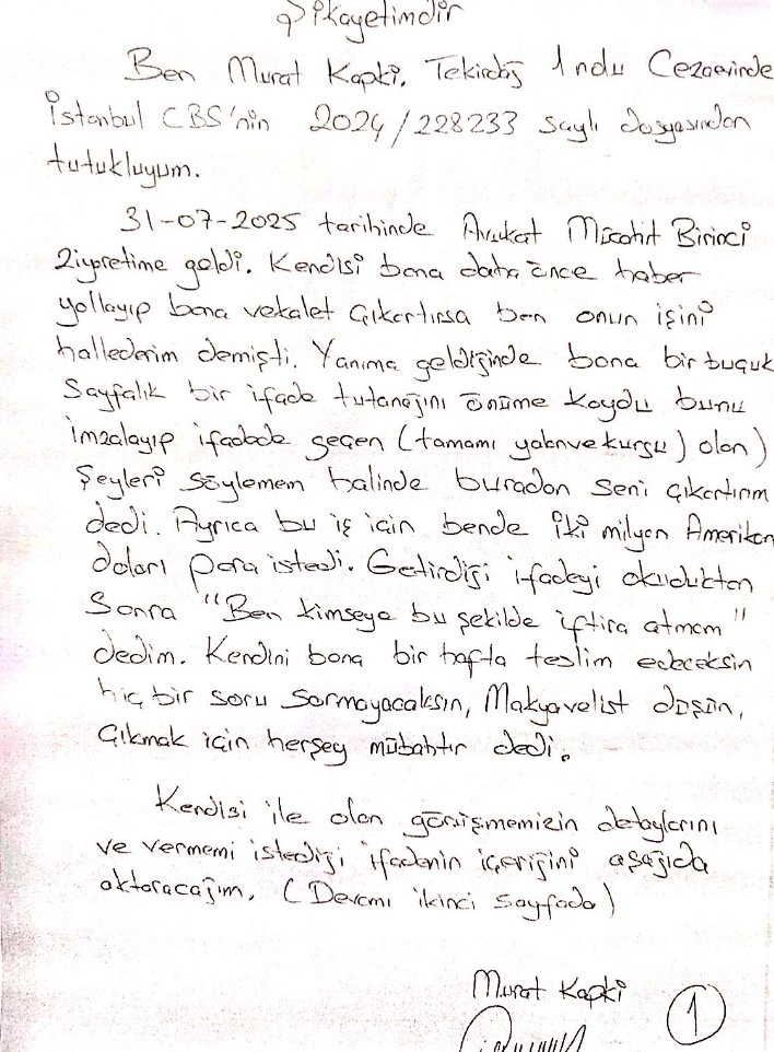 AvAliDvrmAn's tweet photo. Mücahit Birinci: "2 milyon $ verirsen buradan tıpış tıpış çıkarsın, Cem Küçük, Nedim Şener ve Fuat Uğur'u ben hallederim o iş bende demiş

Yani bir tür bu 3 troll gazetecinin kendisiyle ortak çalıştığını itiraf etmiş

Mücahit ve ismi geçen gazeteciler için soruşturma açılmalı https://t.co/tplVHbKcnP