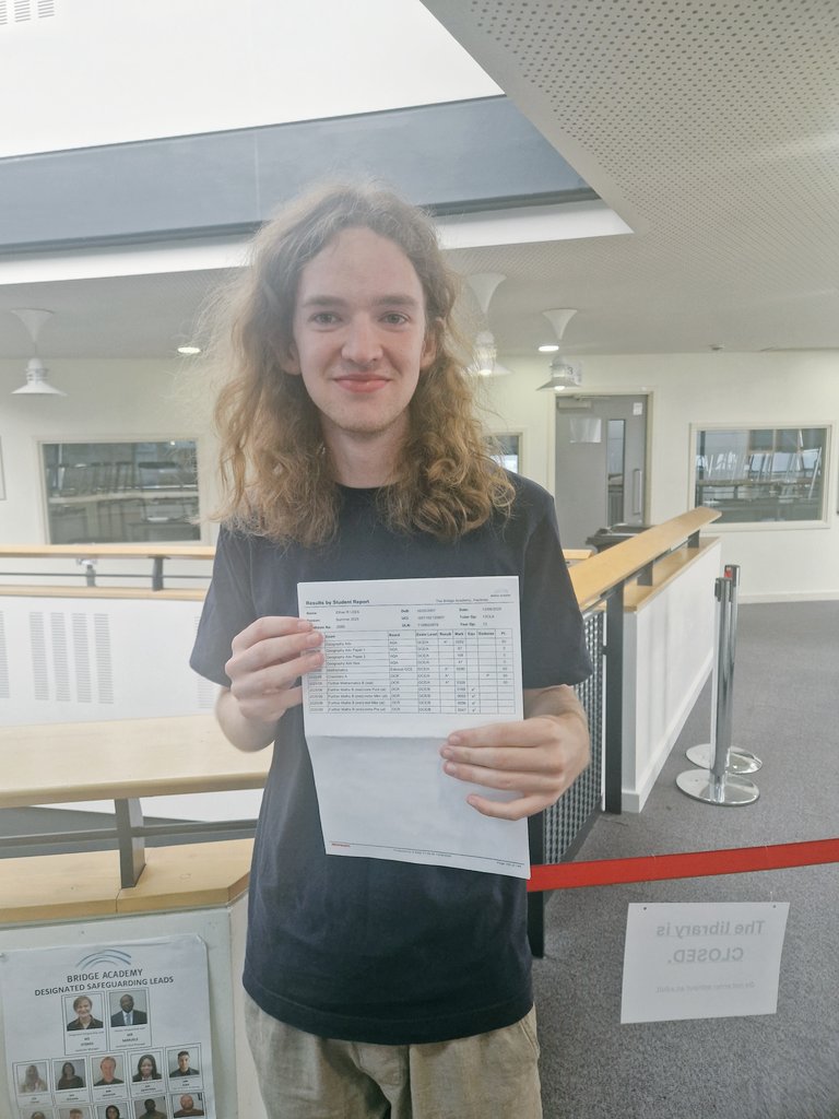 Bridge Academy, Hackney (@bridgeacademye2) on Twitter photo A massive well done to Ethan, who achieved A*A*A*A* and will study Natural Sciences at <a href="/Cambridge_Uni/">Cambridge University</a>. Congratulations! A massive well done to Ethan, who achieved A*A*A*A* and will study Natural Sciences at <a href="/Cambridge_Uni/">Cambridge University</a>. Congratulations!