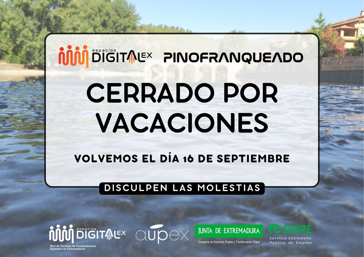 nccpino's tweet photo. Y llegó el momento de descansar.
Nos vamos de vacaciones hasta el 16 de septiembre.
Os deseamos un buen verano y os esperamos a la vuelta. https://t.co/1wLqs4OfmQ