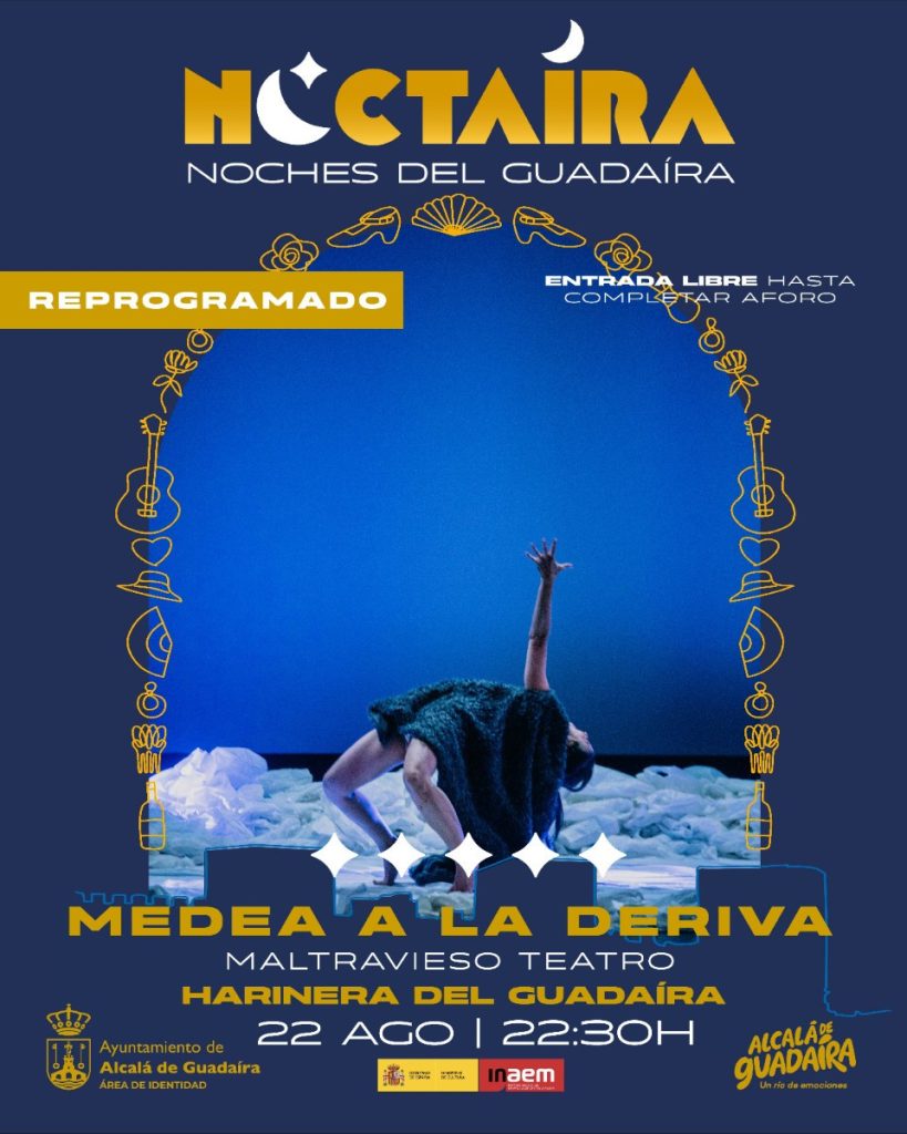 Noctaíra sigue iluminando las noches de #AlcaládeGuadaíra.
El viernes 22, a las 22:30, prepárate para 'Medea a la deriva', de Maltravieso Teatro. Os esperamos en La Harinera del Guadaíra, a las 22.30 h. Entrada libre hasta completar aforo.
+ Info.:
radioguadaira.org/agenda/noctair…