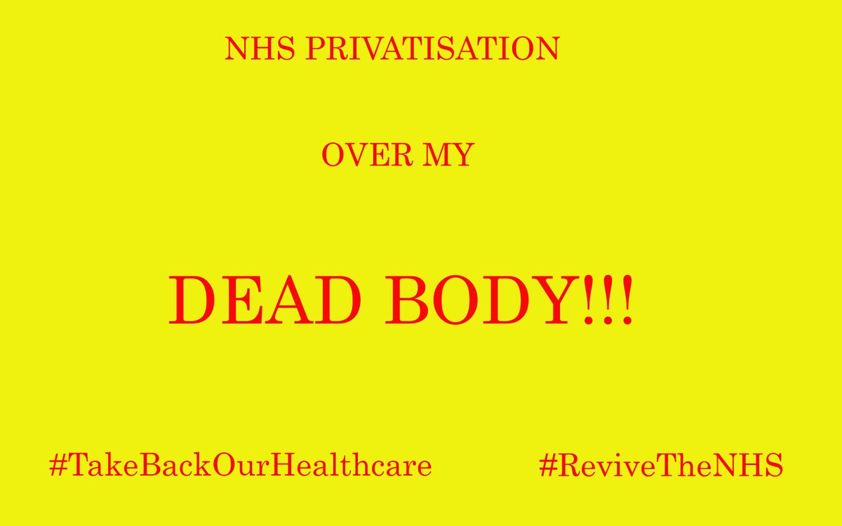 <a href="/sophia_edw28123/">Sophia Edwards 💙</a> For me a fully taxpayer funded #NHS free at point of use is a firm red line. We must not vote for ANY candidate who won't commit to this. Ask them about this when they come knocking. #TakeBackOurHealthcare #uninsurable #RebuildTheNHS