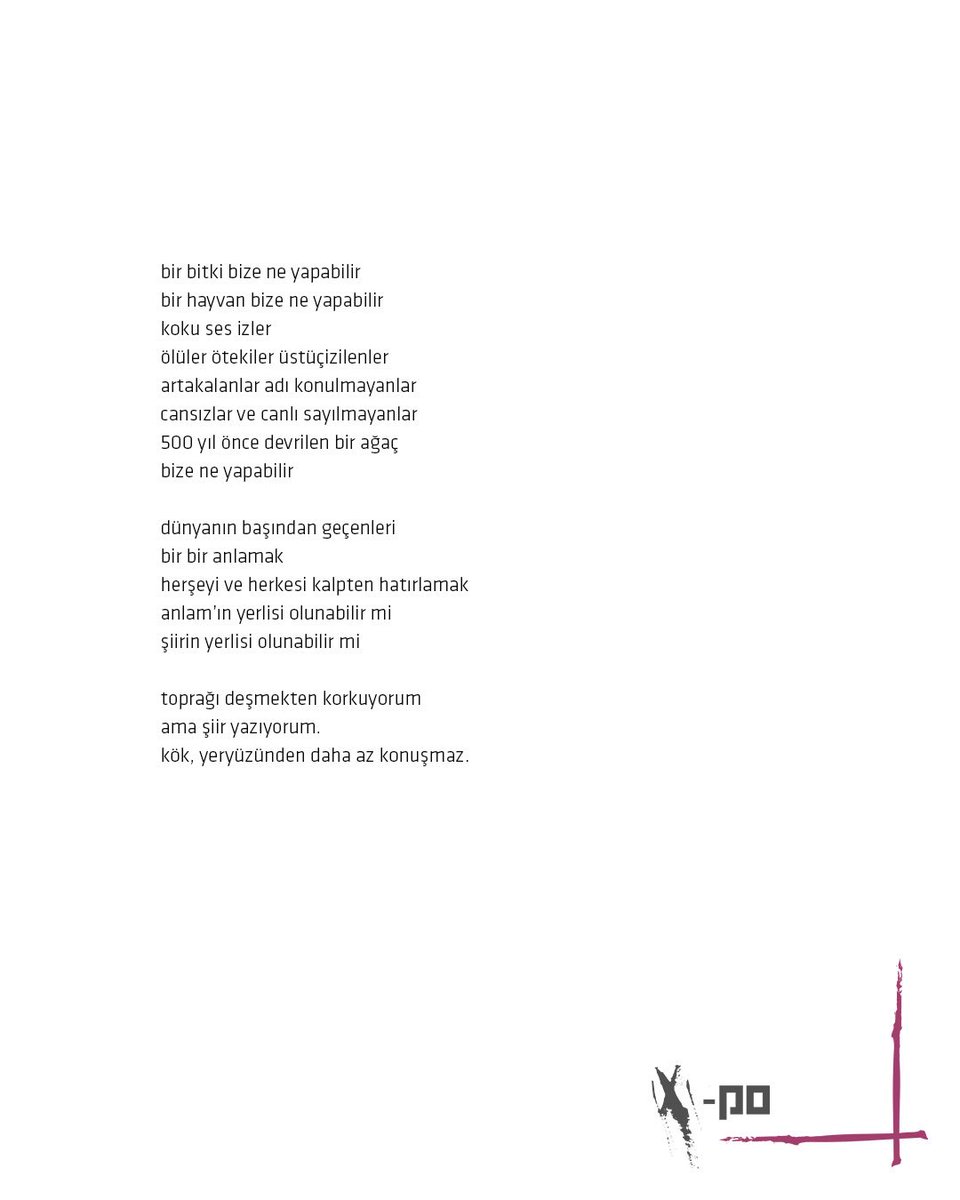 [Meryem Coşkunca - Yeryüzüne Eğilmek] 
#Xpoetry #Xpoetries #BuzdokuzXPo