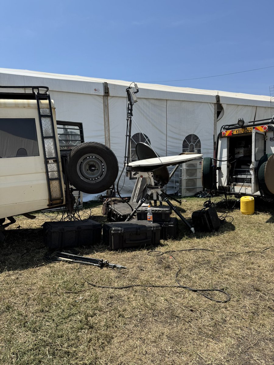 benrobertskenya's tweet image. Satellite communications and outside broadcast alive and kicking at #DevCon2025 in Homa Bay, Kenya
