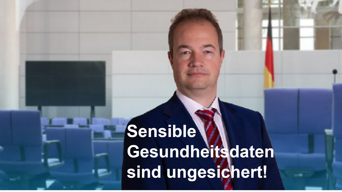 +++Unsere sensiblen Gesundheitsdaten gelangen in die Hände internationaler Konzerne+++
So sieht es leider aus und genau zu diesem Thema anbei die Pressemeldung meines lieben Kollegen aus dem Gesundheitsausschuss Martin Sichert.

Berlin, 13. August 2025. Die Antwort der