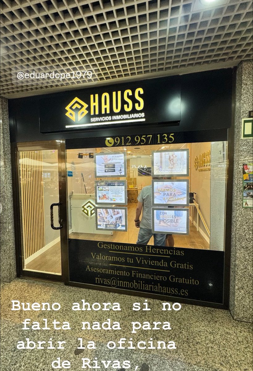 📍 Ya estamos en Rivas
En Hauss abrimos oficina para ofrecerte un servicio cercano, personalizado y con la calidad que nos caracteriza.
🏡 Tu casa, tu hipoteca, tu venta… ahora más cerca de ti.

#Rivas #Servicio #Inmobiliaria #TuCasa #madrid #hipoteca #venta #compra #sueños
