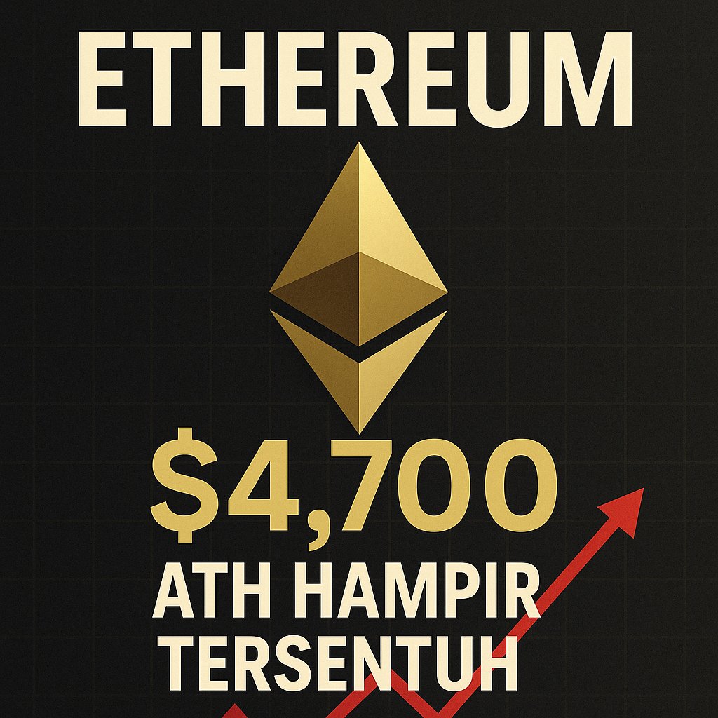 Web3LokalID's tweet photo. ETHEREUM HAMPIR MENYENTUH ATH!

Hari ini, ETH berhasil menembus $4.700  hanya kurang ±3% lagi dari All Time High yang tercatat di November 2021!

📊 Faktor Pendorong:

▶️Arus masuk gila-gilaan ke ETF ETH spot di AS: total $2,3 Miliar dalam 3 hari terakhir.
▶️Lonjakan minat investor institusional, terutama dari BlackRock & Fidelity.
▶️Efek “catch-up trade” setelah Bitcoin cetak rekor beruntun.

💡 Kenapa penting?
Jika level ATH tertembus, ETH bisa masuk ke fase price discovery, di mana potensi kenaikan tanpa batas mulai terbuka.

📍 Pertanyaannya: Apakah kita akan melihat ETH di $5.000 sebelum akhir bulan ini?

#Ethereum #ETH #CryptoNews #ATH