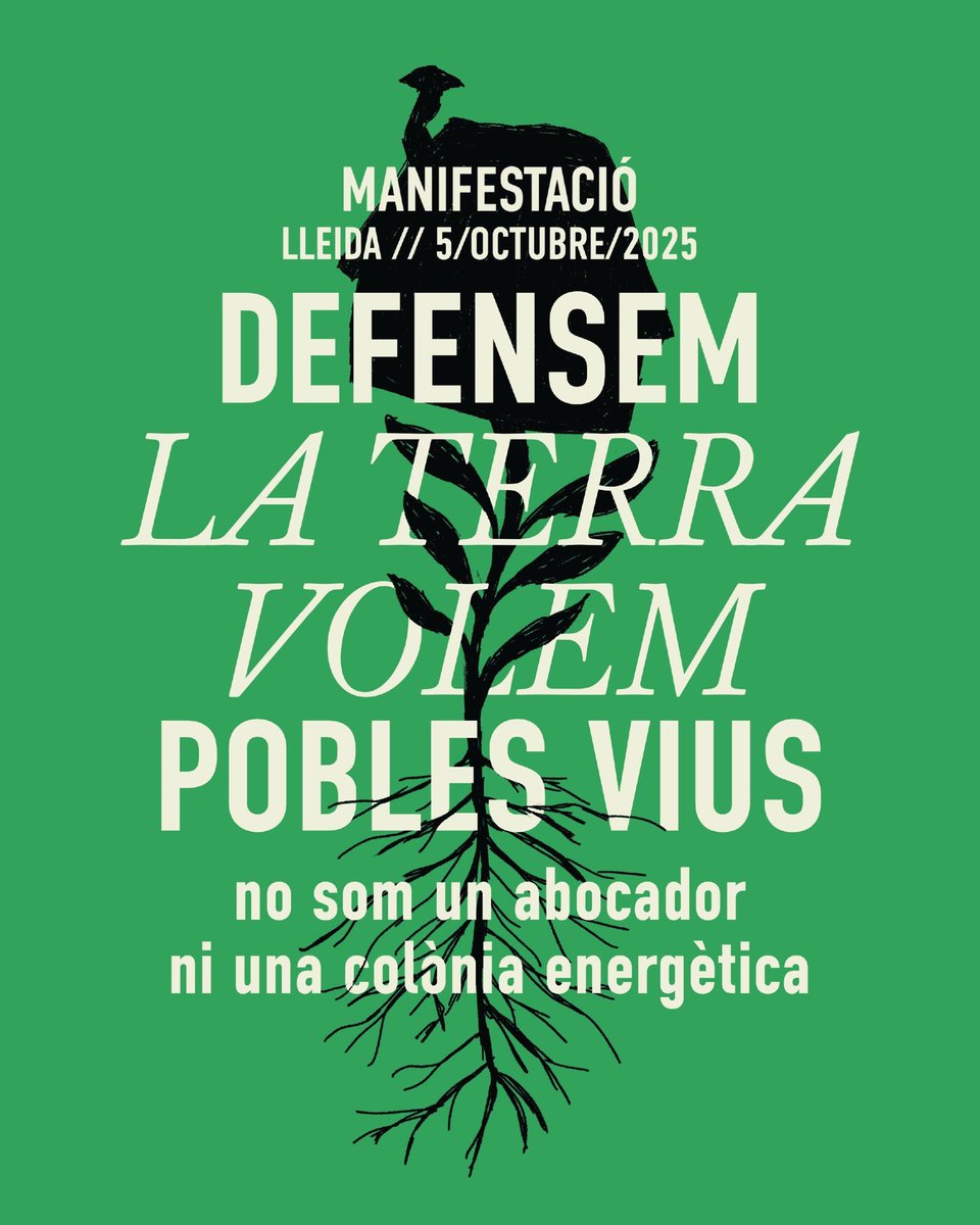 12 Plataformes i entitats. Un sol crit:
PONENT NO ESTÀ EN VENDA. 
Defensem la vida rural i la terra.