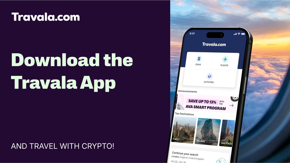 Why the Travala App? 📱

We guarantee the best prices, instant confirmation, 24/7 support, and 100+ crypto payment options!

Book over:
🔹 2M+ hotels
🔹 600+ airlines
🔹 410K+ activities

Download now and travel smarter 👉 travala.com/app