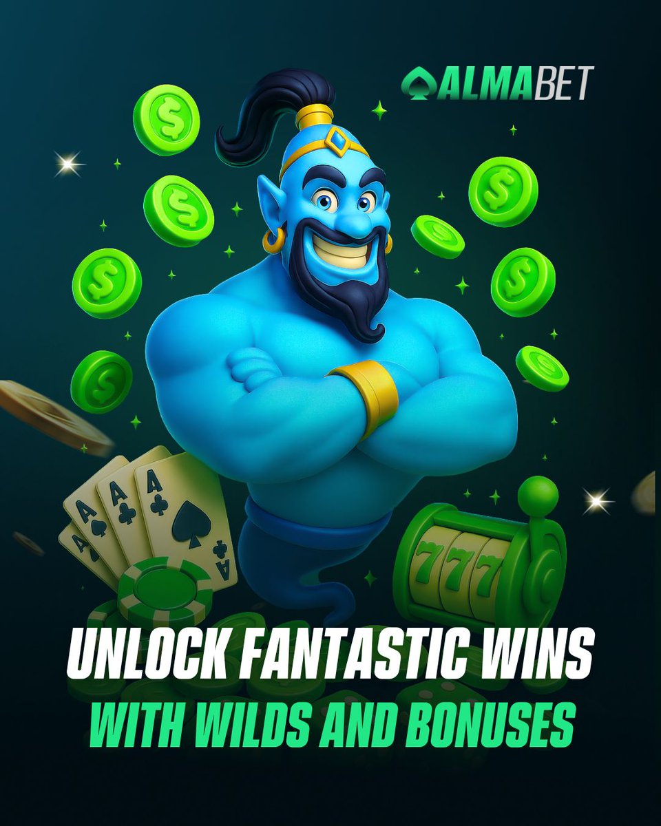 🎉Fantastic wins are just a spin away!🎰

Wilds, bоnuses, and pure excitement waiting for you at AlmaBet.💥

🍀Plaу now &amp; let the magic happen👉linktr.ee/almabet.offici…

#AlmaBet #WelcomeBoost #PlaySmart #LevelUpYourGame #GameModeOn #UnlockTheBonus #NewPlayerBoost #BoostYourStart