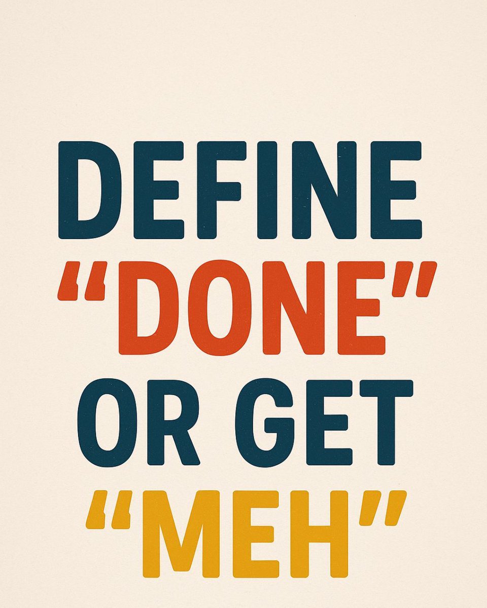 differentvloggr's tweet photo. Define “done” or get “meh”.

“Do it” is not a brief.
What matters: Agents aren’t mind readers. Best results = give details + constraints + definition of done (budget, deadline, format, who to CC). Start small, review outputs, then grant more permissions https://t.co/lnHWQUnDTZ