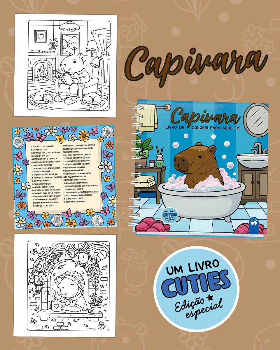 valedasletras's tweet photo. Se você ama colorir ilustrações super detalhadas esses são os livros ideais para você! 🎨

Os Cuties Edição Especial de Luxo são um sucesso de vendas e estão conquistando o coração dos adultos com ilustrações exclusivas de temas diferenciados 🫶🏻☺️

+ informações abaixo! https://t.co/btbvI1Gb4h