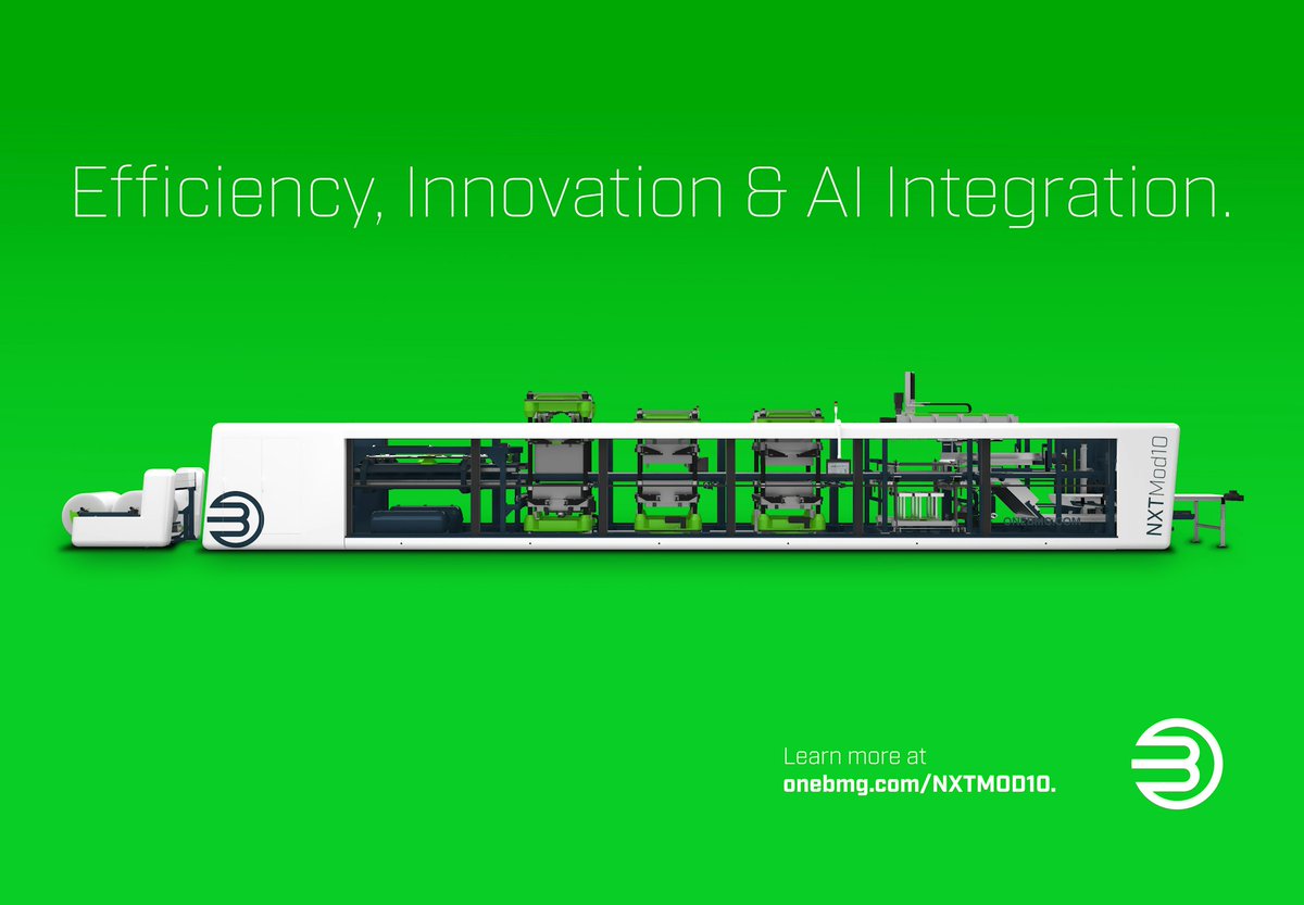 Explore the revolutionary NXT thermoforming system. Meticulously crafted to redefine packaging sustainability for the future.

Explore the NXT at onebmg.com/mod10 or set up a call to talk about thermoformed fiber solutions at onebmg.com/contact.

#OneBMG