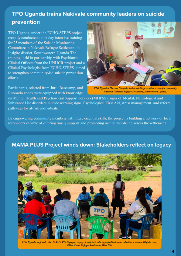 TpoUg's tweet photo. 📌 Highlights from this edition:
✨ Standing with refugees & children during #WorldRefugeeDay2025 & #DAC2025.
✨ Championing #MentalHealth at Uganda’s 2025 National Conference & Camp.
✨ Legacy of #MAMAPLUSproject in #RhinoCamp.
#SocialImpact #RestoringHope #TransformingLives https://t.co/KqsNMIx8LO