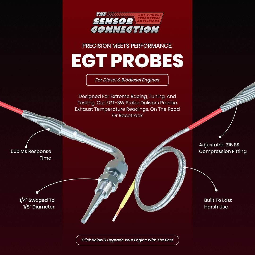 TSCSensors's tweet image. 🔥 Extreme Duty EGT Probes – built for the heat of competition. Withstand temps up to 2300°F, race after race.
👉 thesensorconnection.com #TSC #EGTProbes #RaceReady