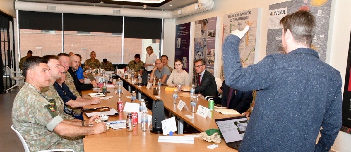 DSakaliene's tweet image. Deepening our expertise in applying AI&amp;amp;robotics in defense&amp;amp;military 🚀

In #Pittsburgh we met @USArmy #AI2C #ArmyFuturesCommand &amp;amp; top defense tech firms Near Earth Autonomy, KEF Robotics, Lovelace AI, Carnegie Robotics to explore joint innovation &amp;amp; integration for future…