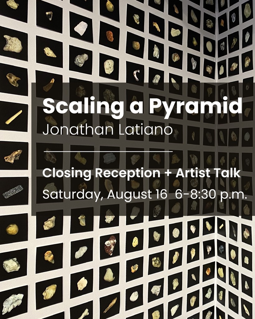 Join us THIS SATURDAY from 6-8:30 p.m. at Chimaera Gallery for the Closing Reception of "Scaling a Pyramid" by Jonathan Latiano.  

Jonathan will be giving an artist talk and debuting his new hardcover exhibition book, hot off the press!

Register here: eventbrite.com/e/scaling-a-py…