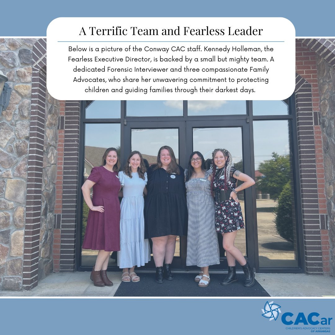 Arkansas is home to 18 Child Advocacy Centers with 32 locations serving all 75 counties. Today, we’re shining a light on CAC in Conway! 💙

🔗 Learn more about their work at hopeandjustice.org/cac/

 #SupportCACs #ArkansasCACs #HopeHealingJustice #ChildAdvocacyMatters