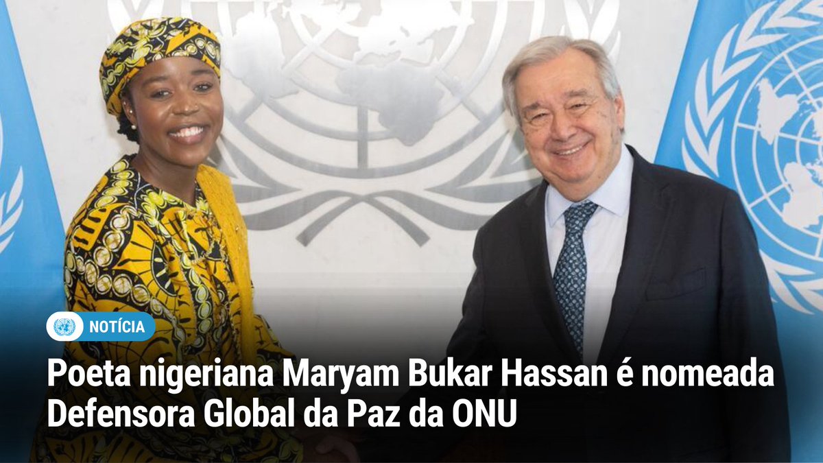 ONU Brasil (@onubrasil) on Twitter photo Maryam Hassan é uma artista, poeta, influenciadora e defensora da paz cujo trabalho une arte, ativismo e feminismo.
➡️ Leia seu poema "A Paz É Um Verbo" em português na página da <a href="/ONUBrasil/">ONU Brasil</a>: bit.ly/PazEUmVerbo
@alhan_islam <a href="/NacoesUnidas/">Nações Unidas</a> <a href="/ONUNews/">ONU News Português</a> Maryam Hassan é uma artista, poeta, influenciadora e defensora da paz cujo trabalho une arte, ativismo e feminismo.
➡️ Leia seu poema "A Paz É Um Verbo" em português na página da <a href="/ONUBrasil/">ONU Brasil</a>: bit.ly/PazEUmVerbo
@alhan_islam <a href="/NacoesUnidas/">Nações Unidas</a> <a href="/ONUNews/">ONU News Português</a>