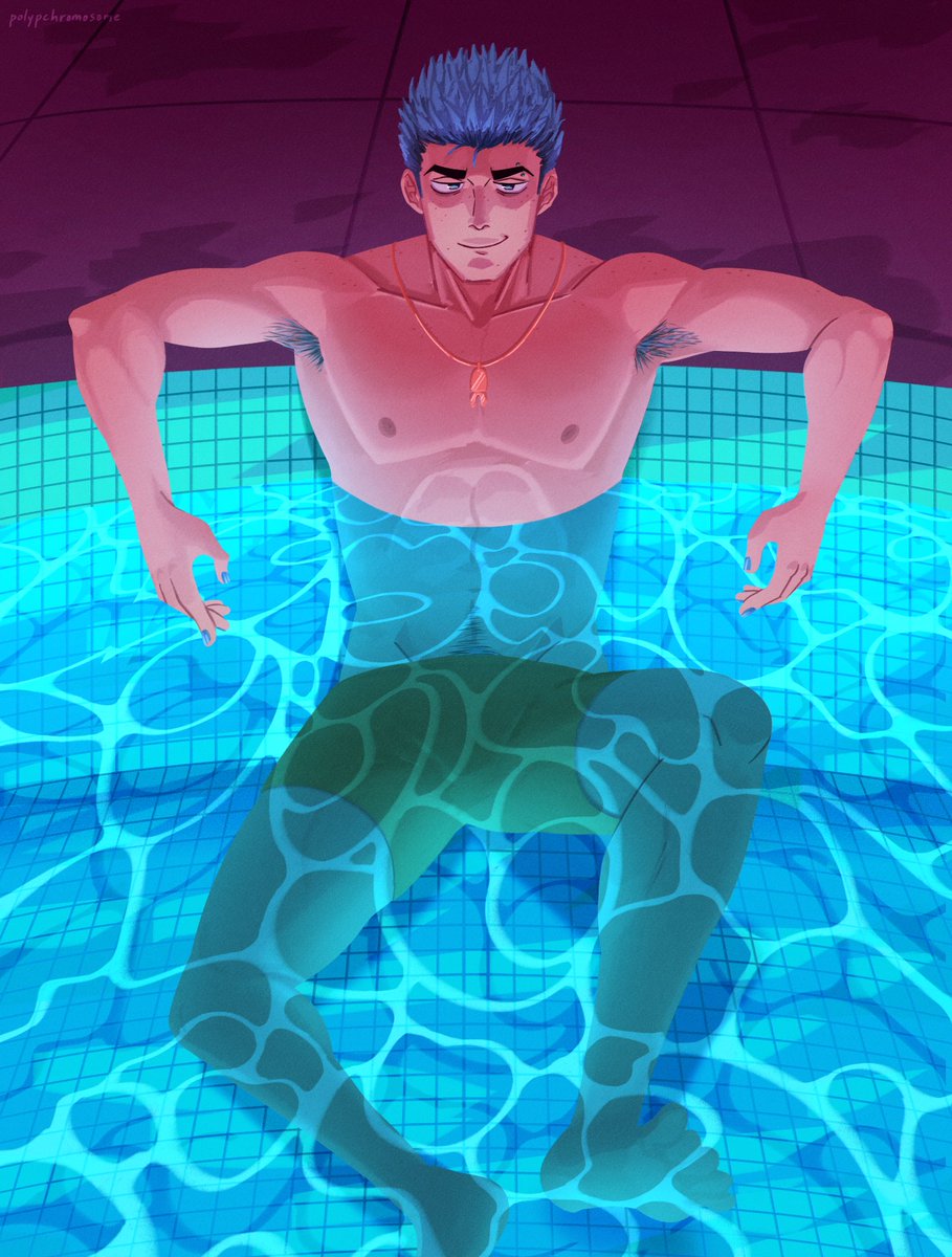 polypchromosome's tweet image. some anatomy practice w jean loo… except i put him in a rlly shallow pool

#jeanloo #jeanloopissoir #dateeverything
